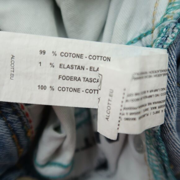 Alcott Jeans Mens Size 32x30 Blue Slim Fit Flex Denim Pants Distressed Fading - Picture 9 of 16